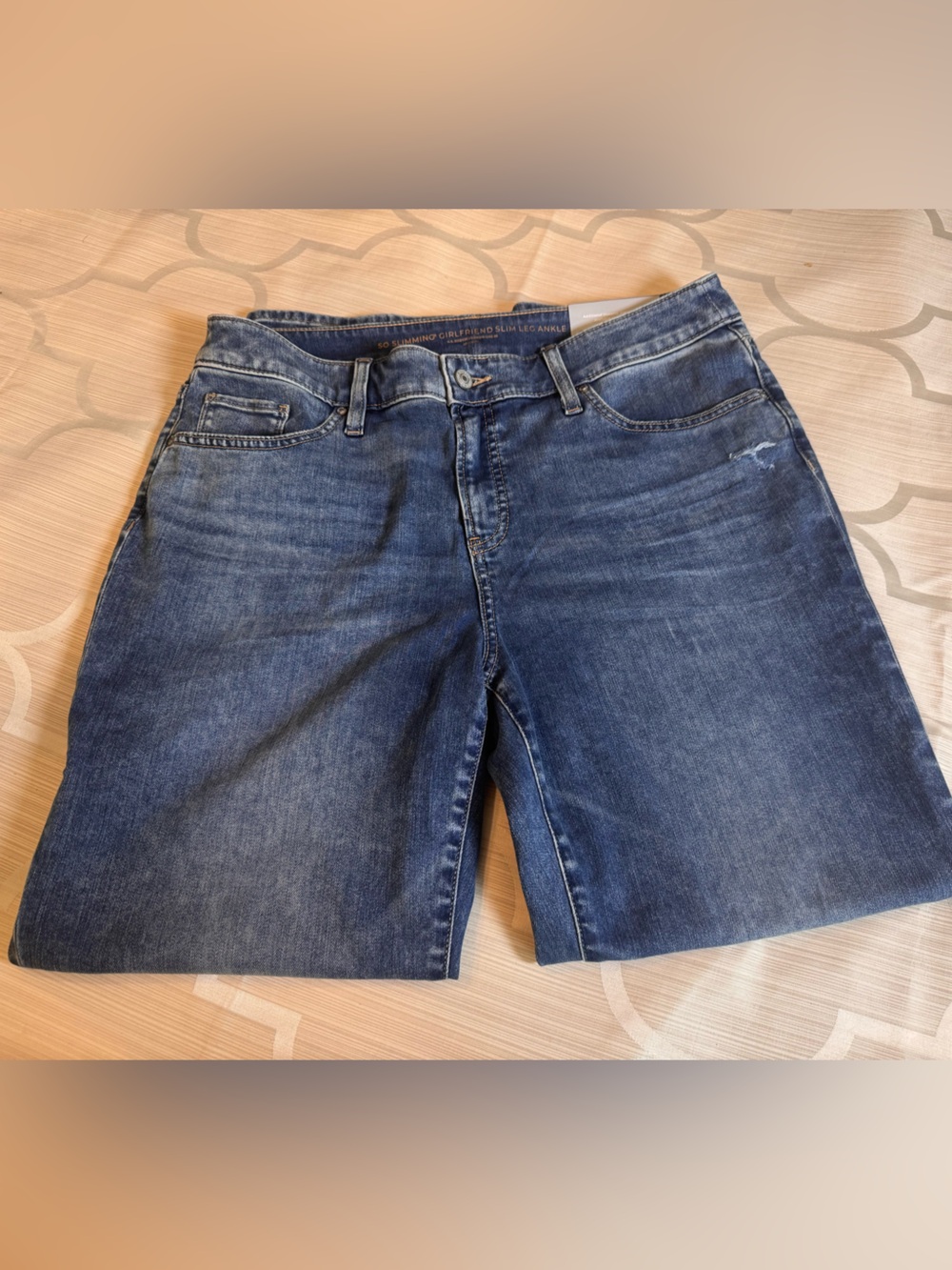 Chico's Dark Blue Denim Ankle-Length Jeans